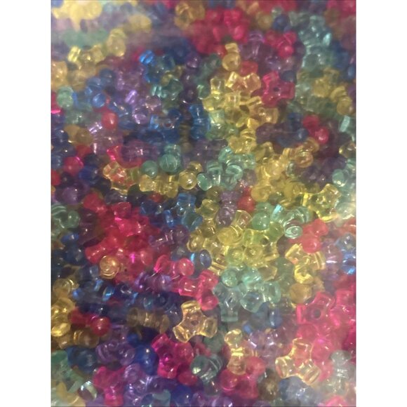 100pcs Transparent Acrylic Tri Bead Spacers Bracelet Making Beading Crafts Color - Picture 5 of 6